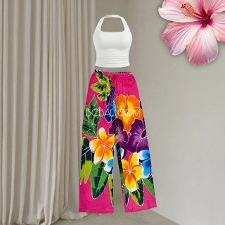 Rayon Pants Hand Painted by Balinese Artisans